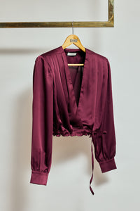 Blusa Amy borgoña.
