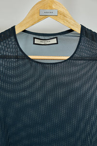 Vestido Max petróleo.